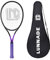 LUNNADE Raquette de tennis pour adultes, 68,6 cm, durable, légère, pré-cordée et régrip, convient pour les joueurs débutants à intermédiaires
