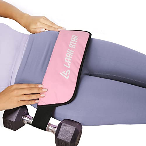LARA STAR Hip Thrust Belt, Booty Belt for Hip Thrust, Hip Belt Pad for Glute Bridge Butt Workout with Dumbbells Kettlebells for Lunges Reverse Squat