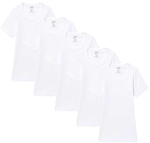 Abanderado Pack Camisetas de Manga Corta Cuello Redondo Junior Algodón 100% Niño x5
