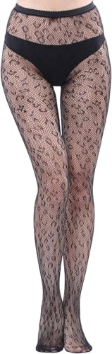 TUPSYBL Womens Sexy Backseam Nylon Fishnet Tights Fishnet Stockings Hollow Mesh Stocking Back Seam Lace Fish Net Pantyhose High Waist Seamed Pantyhose, Medium