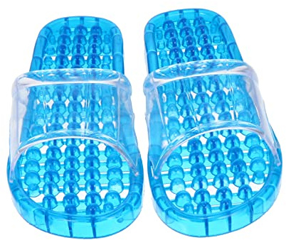 FRCOLOR 1paire Pantoufles De Bain Cristal Avec Massage Design Et Drainage Pour Utilisation à Et Confort Optimal