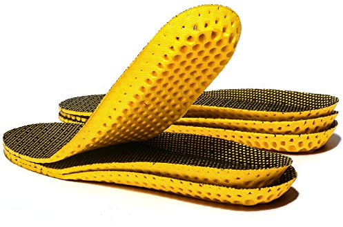 XINIFOOT 3 paia di solette comode e traspiranti - Inserti comodi e imbottiti per corsa, camminata, escursionismo, solette di ricambio per scarpe da uomo e da donna (donne UK3-7)