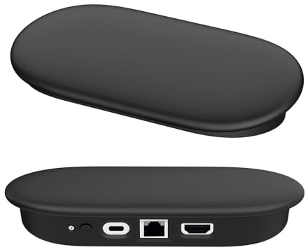 Étui de Protection en Silicone pour Google TV Streamer 4K, Housse de Protection Souple Anti-Rayures et Anti-poussière,Accessoires Décoratifs pour Google TV Streamer 4K (Noir)