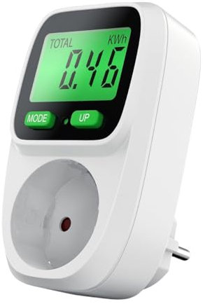 KETLER - MS116TOP - Compteur électrique prise mobile - Wattmètre - 16 A / 3600 W - Prises France - Rétroéclairage - Multifonctions