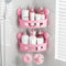 TAILI Shower Corner Shelves 2 Pack Corner Shower Caddy Suction Bathroom Shelf Small Bathroom Storage Triangle Shelf for Shampoo Conditioner Plastic Kitchen Accessories for Kitchen Drill-Free, Pink