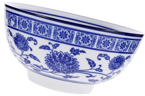 Ipetboom Bol à Ramen Céramique Vintage Grand Bol à Riz et Légumes avec Motif Aléatoire et Élégant pour Cuisine Asiatique