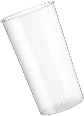 ROMISBABA Secchiello per Fiori Trasparente in Pet, Contenitore Rotondo Piccolo per Fioristi, Vaso Resistente e Pratico per Decorazione Casa, Ufficio e Negozio di Fiori