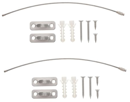 BESTonZON 2juegos Correas Para Muebles De Seguridad Antivuelco Accesorios Anticaídas Para Dispositivos Kit De Anclajes Para Muebles Hogar De Correas Para