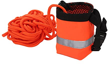 NOENNULL Sac de Corde à Lancer, Sac de Natation Aquatique à Corde Réfléchissante de Sauvetage, équipement de Sauvetage pour Sports Nautiques (15M)