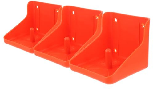 STOBAZA 3pcs Practical Plastic Cattle Salt Feeder Thickened Salt Block Tray for Livestock Feeding Multi-use Lick Holder Suitable for Outdoor Farm and Daily Life Use