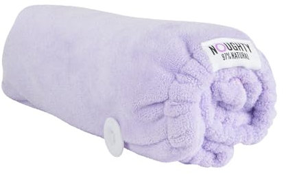 Noughty 97% Natural Microfiber Hair Towel Quickly Absorbs Moisture Quick-dry Wrap, Reduces Breakage Combats Frizz Purple