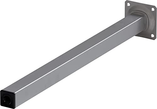 IB-Style - 4er Set Tischbeine/Möbelfüße ohne Befestigungsschrauben | 36 Variationen | 25 x 25 mm, Form: Rechteckig | verchromt | 40 cm - ohne Regulierschrauben