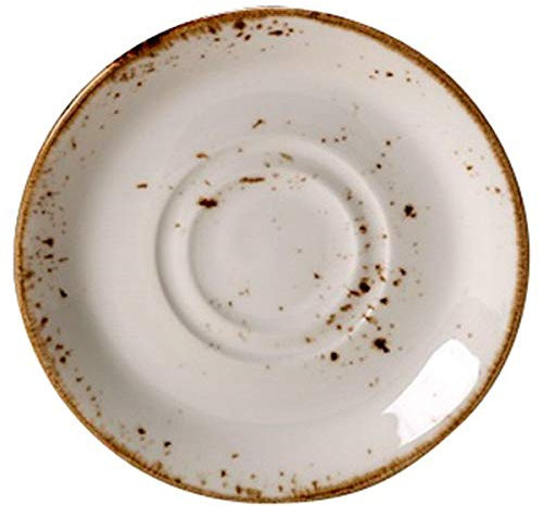 Steelite Craft Double Well Saucer White 6.5 / 16.5cm, Single