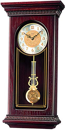 SEIKO Mahogany Wall Clock with Pendulum and Chime