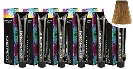 PostQuam - Pack de 6 Tintes de Peluqueria Profesional de Elevado Poder Cubriente | Tinte Permanente 100% Cobertura de Canas Garantiza Color Natural Uniforme y Duradero - Más de 90 Colores Disponibles