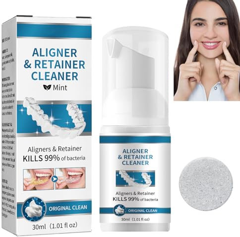 Nettoyeurs pour Prothèses Dentaires,Nettoyant Dentaire,Comprimés de Nettoyage pour Prothèse Dentaire,Nettoyant pour Appareil Dentaire,Nettoyant Efficace en Forme pour Appareils Dentaires