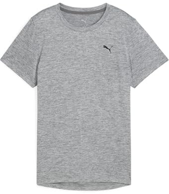 PUMA Unisex W TAD Essential Heather Tee T-Shirts, Medium Gray Heather, M