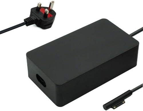 65W Surface Charger For Microsoft Surface Pro 10 9 8 7 6 5 4 3 Surface Laptop 7 6 5 4 3 2 1 Surface Book 1st Studio Surface Go 4 3 2 1 Go 3 2 1 Windows Power Supply