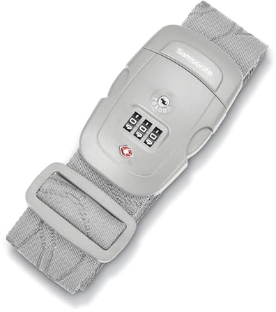 Samsonite 3-Dial Combination Lock, TSA Approved Travel Lock, Light Grey