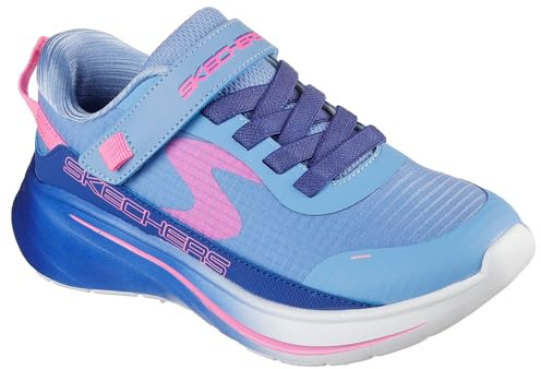 Skechers Baskets Unisexes pour Enfant, Bleu, 30 EU