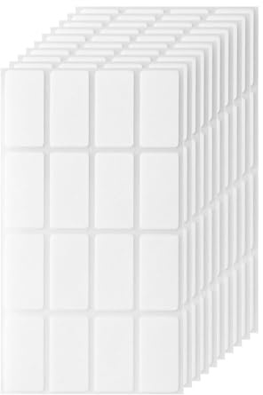 160 PCS Category Label Stickers, No-Iron Labels, Self Adhesive Name Label, Names Label for School Uniform, Kitchen, Office, Care Homes, White,1.2 x 0.6 inches