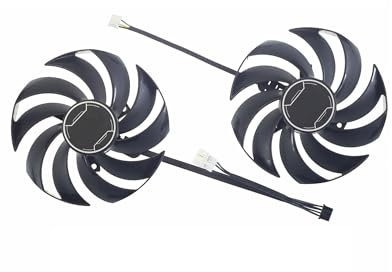2 ventiladores de 95 mm for tarjeta gráfica PLD10010S12HH, compatibles con MSI, GeForce, RTX 4060 Ti y 4070 Ventus.