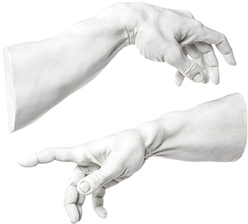 Design Toscano The Creation Wall Sculptures, Off White, 7.5x42x16.5 cm