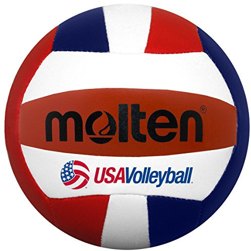 Molten Mini Volleyboll (röd/vit/blå, 5-tums diameter)