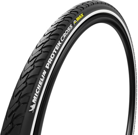 Michelin Protek Cross Max Br 700x35mm Bike Tire – City Rubber, Non-Tubeless, Enhanced Puncture Protection, Street & Off-Road Use