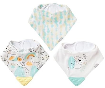 Nuby Bandana Teething Bibs, Pack of 3