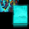 Fluoreszierende Pulver, 100 g Fluoreszierendes Pulver Selbstleuchtend, professionelle Leuchtpigmente, phosphoreszierend und ungiftig Neon Lichter dunkle Pigmente, Farbe Pigment (Blau Grün)