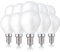 hellum E14 LED Glühbirne, G45 Lampe 4,5W als Ersatz Leuchtmittel für 40-Watt Glühbirne, E14 warmweiß mit 2700 Kelvin, 470 Lumen LED Filament Matt, 10 Stück 208214