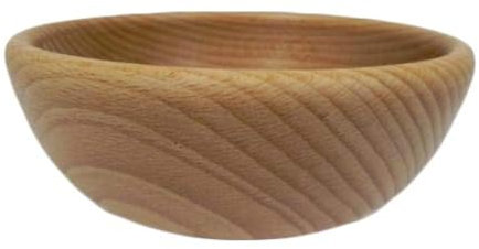 Cuenco decorativo de madera para frutas y frutos secos, estilo rústico, madera de haya natural, para aperitivos, 14 cm