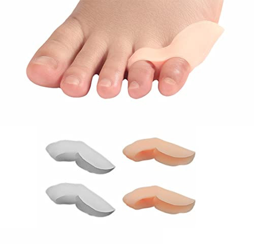 PLABBDPL Separatore Dita Piede, 2Pcs Separatori Mignolo Piede, Separatori Dita Dei Piedi, Distanziatori Dita Piedi Silicone, Proteggi Dita Piede Sovrapposte, Proteggi Mignolo Piede per Sollievo Piedi
