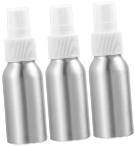 Ciieeo Bitters Sprayer Oil Spray Bottle Set, 50ml Aluminum Cocktail Bitters Mist Atomizer with White 24r Spray Nozzle, Multi-function Bar Tool for Home Bar and Cocktail Flavoring, 3pcs