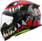 LS2, Casco Moto Integrale Bambino KID PUNK Gloss Grey Red, L