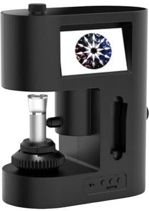 Digitalt Elektronmikroskop, 30-200X Digital Diamond Girdle Viewer, Diamond Inscription Viewer, Med Led Fill Light Och Videoinspelningsfunktion,110V