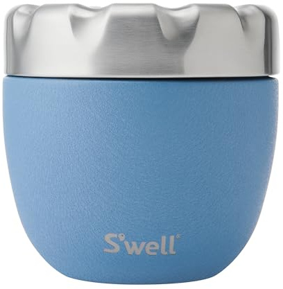 S'well Eats Stainless Steel Food Bowls, 636ml, Desert Sky, Triple-Layered Vacuum-Insulated Containers Keeps Food Cold for 11 Hours and Hot for 7 Hours, Condensation Free, BPA Free