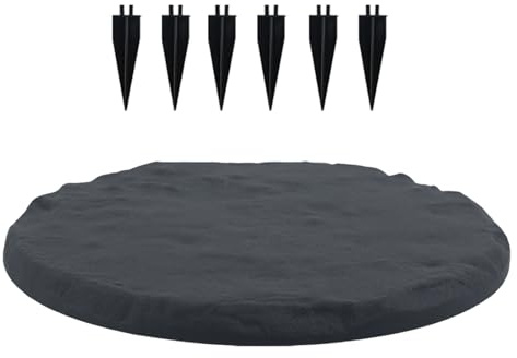 Pas Japonais | Décoration De Pavé pour Allées,Lot de Dalles de Jardin avec Piquets pour Chemins Terrasse Piscine Aire de Jeux Extérieur