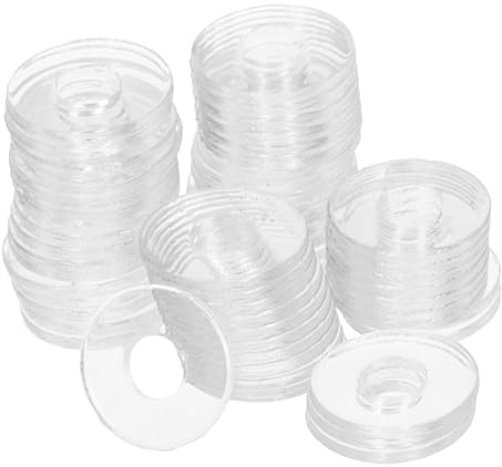 Outanaya 500 pezzi Guarnizioni in Vinile Trasparente Rondelle Fissaggio per Maniglia Doccia Guarnizione Allentamento Resistente e Isolante Sostituzione e Riparazione