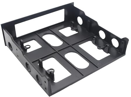 YPREWY 3.5 to 5.25 Floppy to Optical Drive Bay Mounting Bracket Front Panel for Desktop PC Hard Disk Drive Bracket Hard Drive Mounting Frame