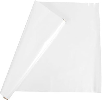 FENICAL Papier pour Tableau Blanc Effaçable Autocollant Amovible 2 Rouleaux 45cm X 2m en Pp Réutilisable pour Bureau et Espace de Travail Temporaire