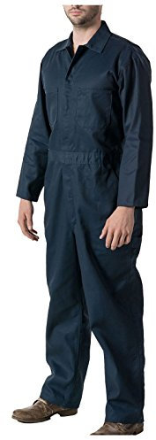 GRS Mens C2 Dark Navy Work Overall - Protective Coverall Workwear Boiler Suit for Mechanics Workshop Warehouse College Student Garages DIY (3XL - 53 Chest)