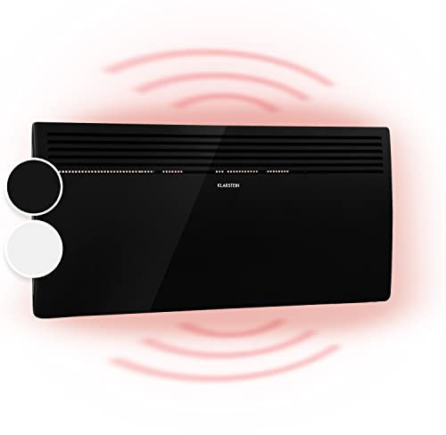Klarstein Elektroheizung, Konvektor-Heizung Freistehend oder Wandmontage, Energiesparend, Erkennung Offener Fenster, Heizkörper Elektrisch mit Thermostat, 2000 W