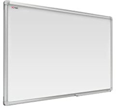 ALLboards Magnetisches Whiteboard, Ceramic Emaillierte Oberfläche 200x120cm Magnettafel mit Alurahmen Premium EXPO, Trocken Abwischbar, Projektionswand