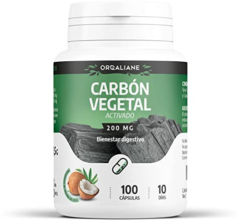 Carbón Vegetal Activado - 2000 mg/día - Bienestar digestivo - 100 capsulas | Natural, Puro & Formato Ahorro