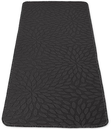 Casatessile Ariel -Tappeto Cucina Made in Italy, Antiscivolo, Lavabile - Passatoia Cucina - Larghezza 50 cm, Lunghezza 180 cm - Grigio Antracite