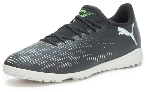 Puma, Men's, Future 8 Play Turf Trainer Soccer Cleats, Puma Black-Cool Light Gray-Fluo Green, 9