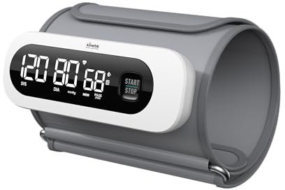 Kinetik Wellbeing Smart All in One Blood Pressure Monitor - Used by The NHS - Fully Automatic Upper Arm Blood Pressure Machine with Bluetooth & Universal Cuff (22-42cm), Carry Case Included