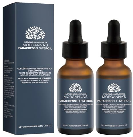 2 Flaschen Parakresse Gesichtsöl, Parakresse Gesichtsserum Bio, Parakresse Anti-Falten, Paracress Serum, Reduzieren und Glätten Feine Linien und Fältchen, Geeignet für Jeden Hauttyp (30 ml)